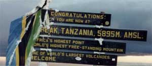 Uhuru Peak, Mt Kilimanjaro